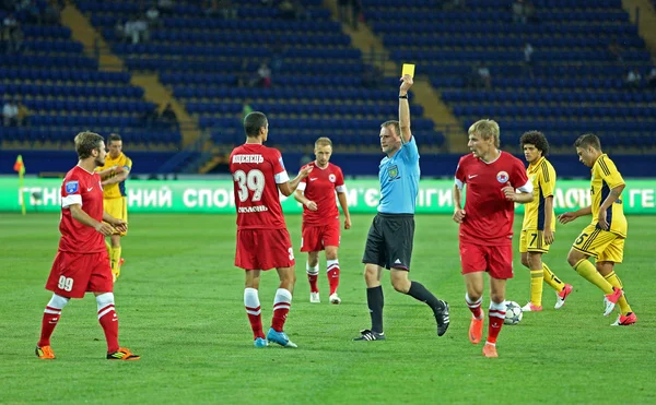 stock image FC Metalist vs FC Illichivets soccer match