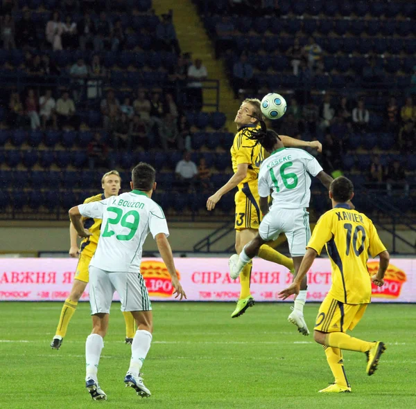 FC Metalist Kharkiv vs AC Omonia Nicosia partido — Foto de Stock