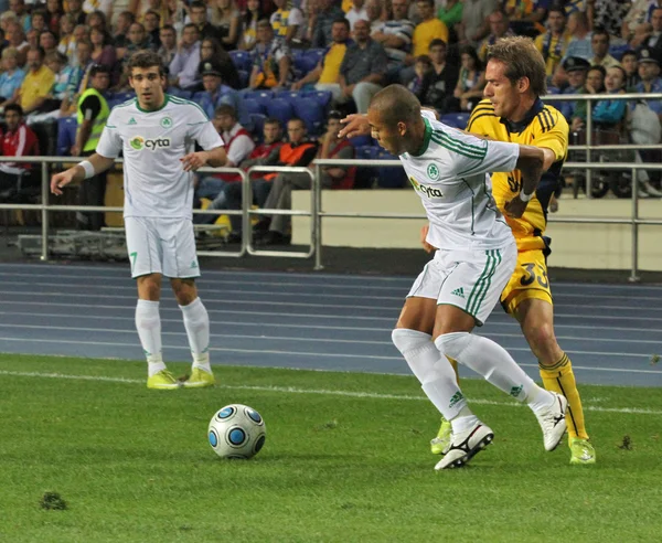 Zápas FC metalist Charkov vs ac omonia Nikósie — Stock fotografie