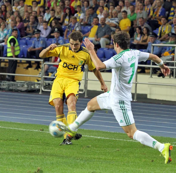 FK Metaliszt Harkiv vs Ac Omonia Nicosia mérkőzés — Stock Fotó