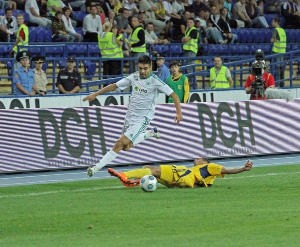 Zápas FC metalist Charkov vs ac omonia Nikósie — Stock fotografie