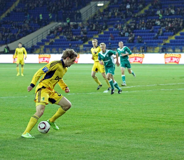 FC Metalist Kharkiv vs FC Obolon Kyiv partita di calcio — Foto Stock
