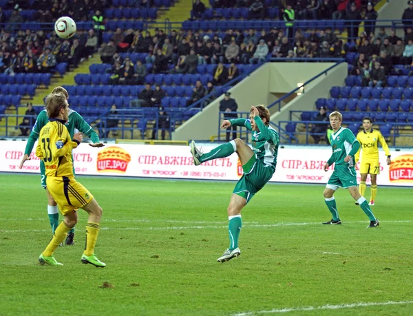 FC Metalist Kharkiv vs FC Obolon Kiev partido de fútbol —  Fotos de Stock