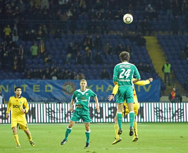 FC Metalist Kharkiv vs FC Obolon Kyiv partita di calcio — Foto Stock