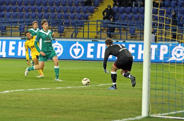 FC Metalist Kharkiv vs FC Obolon Kyiv jogo de futebol — Fotografia de Stock