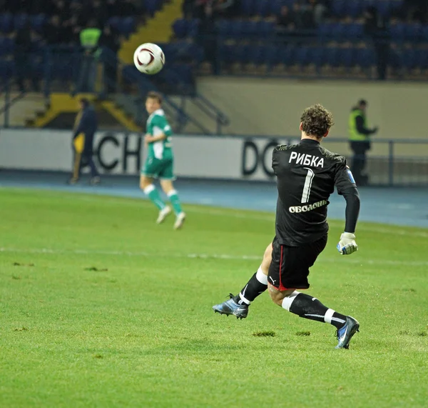 FC metalist kharkiv vs fc obolon Kiev fotboll matchar — Stockfoto