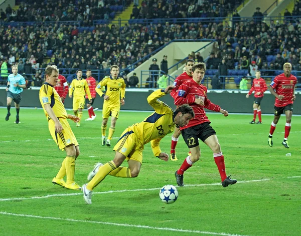 Metalist Kharkiv vs Metalurh Zaporizhya partita di calcio — Foto Stock