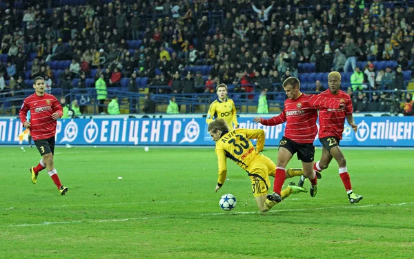 Metalist Charków vs Metałurh Zaporoże piłka nożna — Zdjęcie stockowe