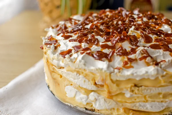 Gateau Egyptien Fait Maison Caramel Stock Photo