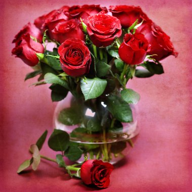 Red roses clipart