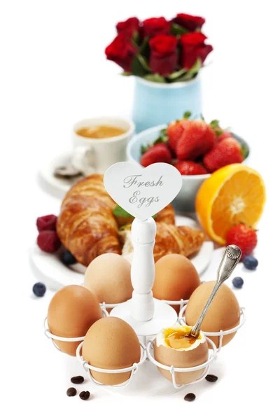 Café da manhã fresco e saudável — Fotografia de Stock