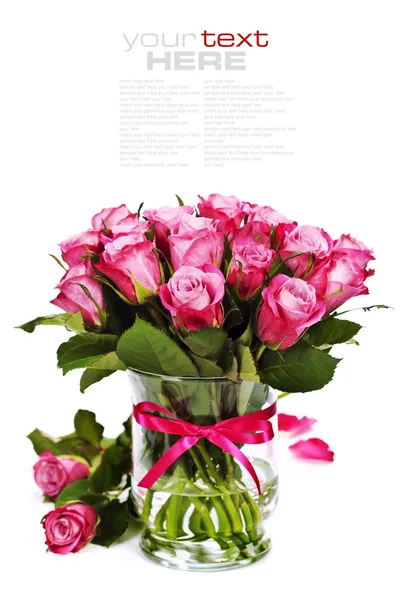 Roze rozen — Stockfoto