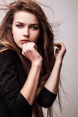genç seksi model kız poz Studio.