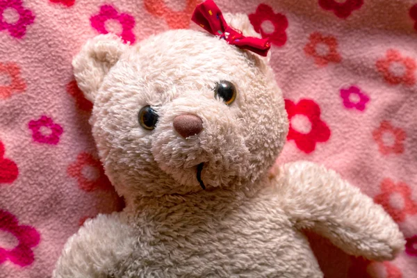 Teddy beruang siap untuk tidur — Stok Foto
