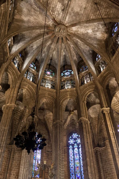 Catedral de la Santa Cruz y Santa Eulalia - Barcelona - Spai — Foto de Stock