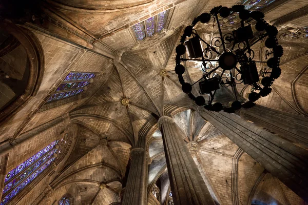 Cattedrale di Santa Croce e Santa Eulalia - Barcellona - Spai — Foto Stock
