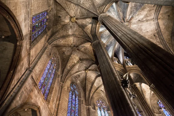 Cattedrale di Santa Croce e Santa Eulalia - Barcellona - Spai — Foto Stock