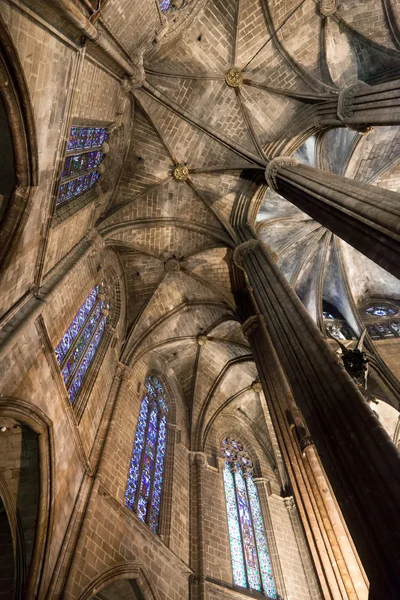 stock image Cathedral of the Holy Cross and Saint Eulalia - Barcelona - Spai