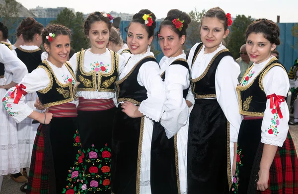 Balkán tánc zenekar — Stock Fotó