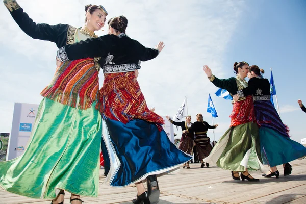 Balkánské tance pásy — Stock fotografie