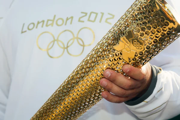 テッサロニキはオリンピックの聖火を歓迎します。 — ストック写真