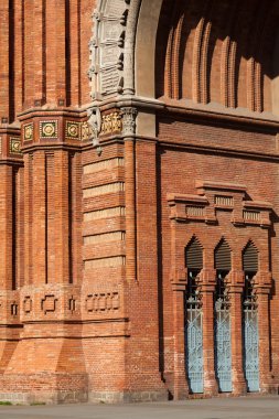 Triumph arch (arc de triomf), barcelona, İspanya