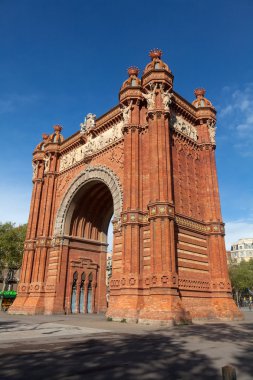 Triumph arch (arc de triomf), barcelona, İspanya