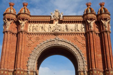 Triumph arch (arc de triomf), barcelona, İspanya