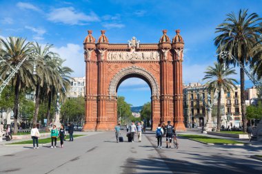 Triumph arch (arc de triomf), barcelona, İspanya