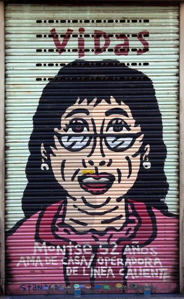 Graffiti at El Born area in Barcelona - Spain — Stock Photo, Image