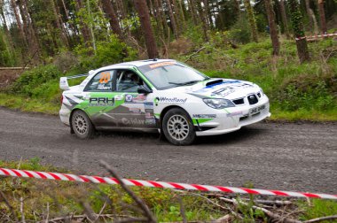 N. Henry driving Subaru Impreza