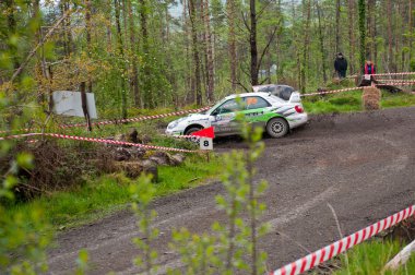 N. Henry driving Subaru Impreza