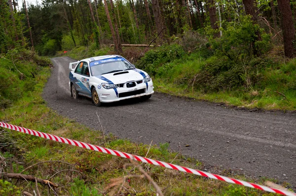 S. Cullen driving Subaru Impreza — Stock Photo, Image