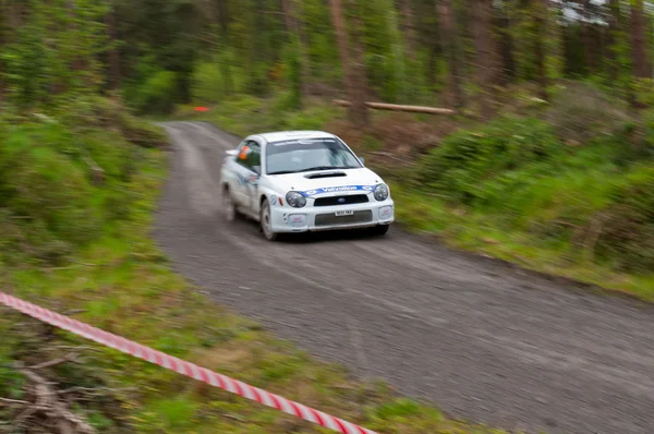 J. Connors conduciendo Subaru Impreza —  Fotos de Stock