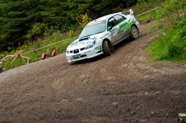 N. Henry driving Subaru Impreza