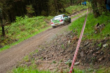 N. Henry driving Subaru Impreza