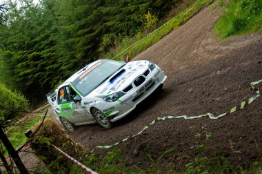 N. Henry driving Subaru Impreza