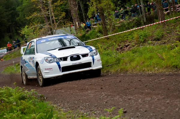 S. Cullen driving Subaru Impreza — Stock Photo, Image