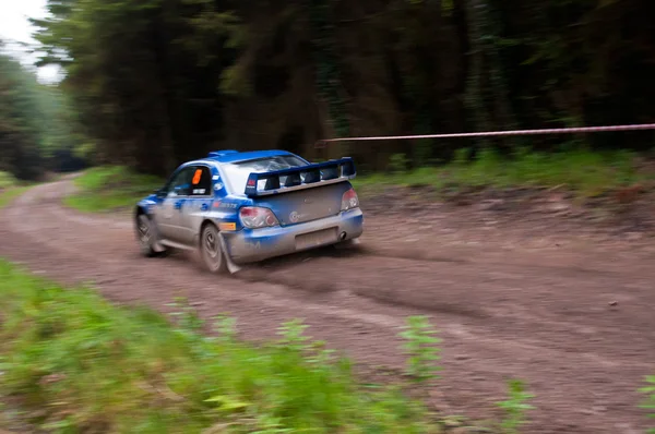 M. Cairns dirigindo Subaru Impreza — Fotografia de Stock