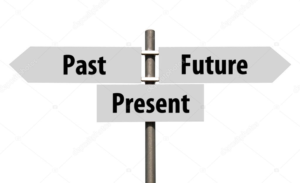 Past, Present and Future sign