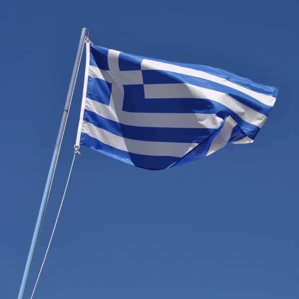 Vlajka Řecko — Stock fotografie
