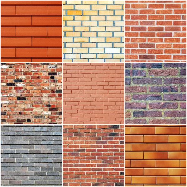 Tuğla duvar textures — Stok fotoğraf