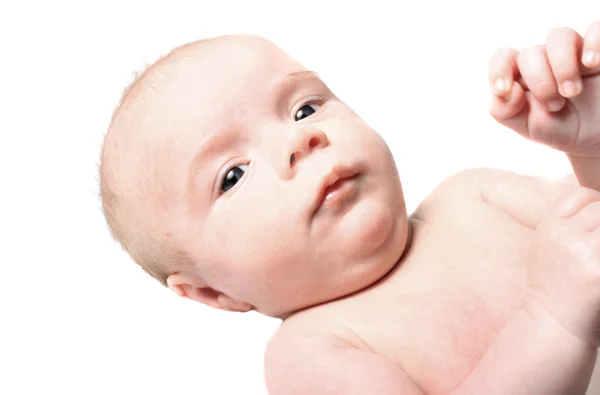 Liten nyfödd baby pojke — Stockfoto