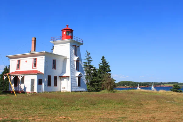 Rocky Point lighthouse P.E.I — Stock Photo, Image
