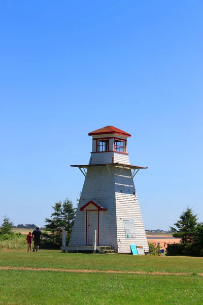 Cabot Beach lighthouse — Stock Photo, Image