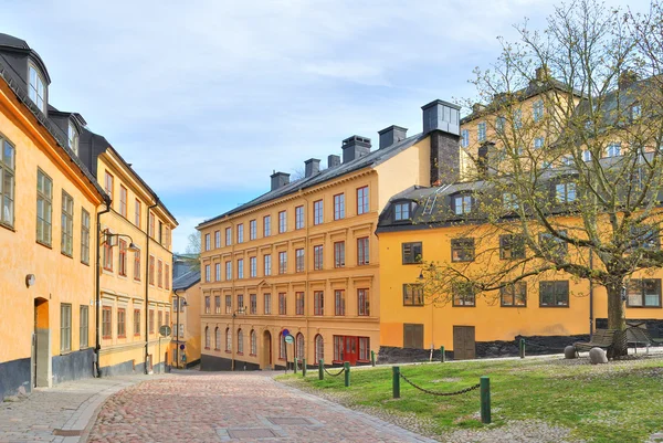 Stockholm. gamla gator i sodermalm — Stockfoto