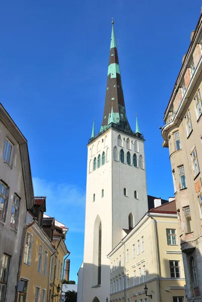 Tallinn, Estland. St. olaf kyrka — Stockfoto