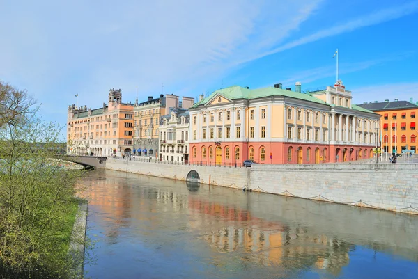 Stockholm. Norrstrom Quay — Stockfoto