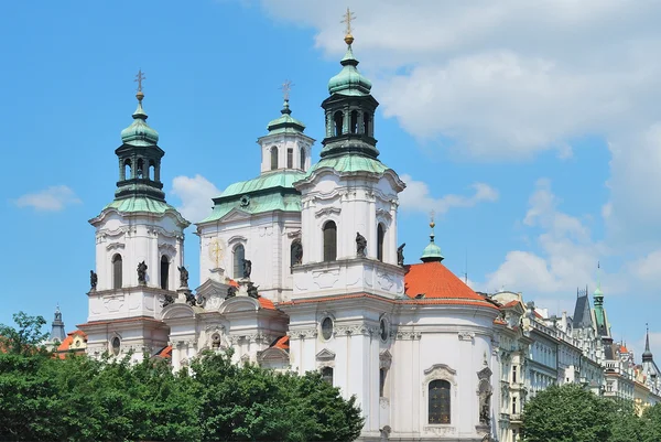 Πράγα. Εκκλησία Αγίου Νικολάου — Φωτογραφία Αρχείου