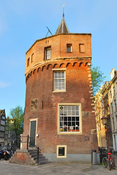 Amszterdam. Erőd torony Schreierstoren — Stock Fotó